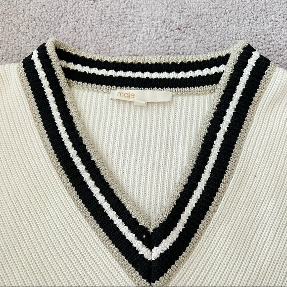 Beautiful MAJE white sweater - Picture 2 of 4